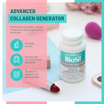 Advanced Collagen Generator with Vitamin C, BIOSIL Supplement for Women - Supports Healthy Hair BioSilBuy Supplements Australia