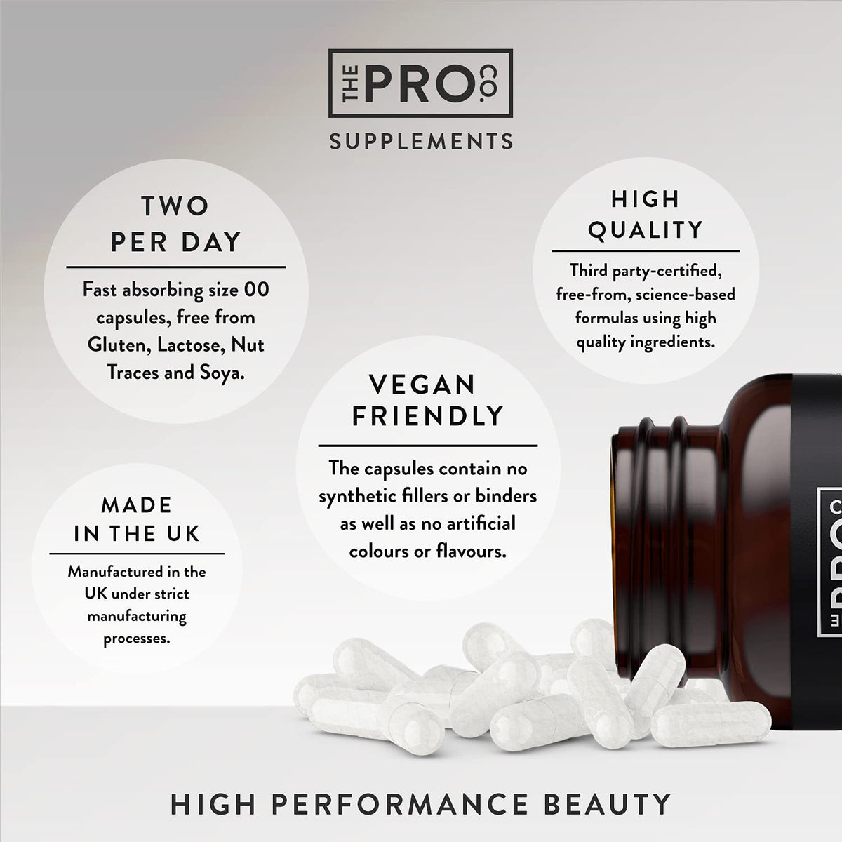 Premium Vegan Collagen Booster Supplement - Hair Skin & Nails Vitamins The Pro CoBuy Supplements Australia