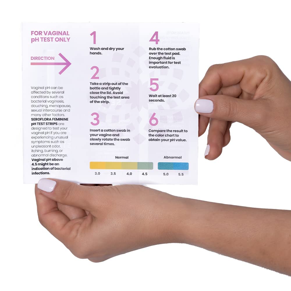 Seroflora Vaginal pH Test Strips for Women - Monitor Vaginal Health & Yeast Infection - Easy SerofloraBuy Supplements Australia