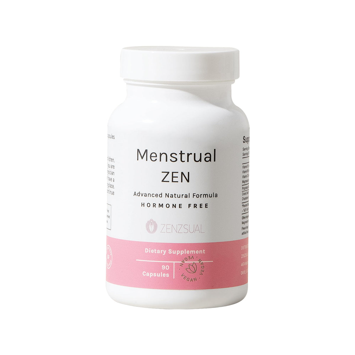 ZENZSUAL Menstrual Zen Natural and Hormone-Free Supplement – Support for Menstrual Cramps, Mood Swings and Period Pain – Diuretic Effect (90 Capsules / 2.7 Oz) ZENZSUALBuy Supplements Australia