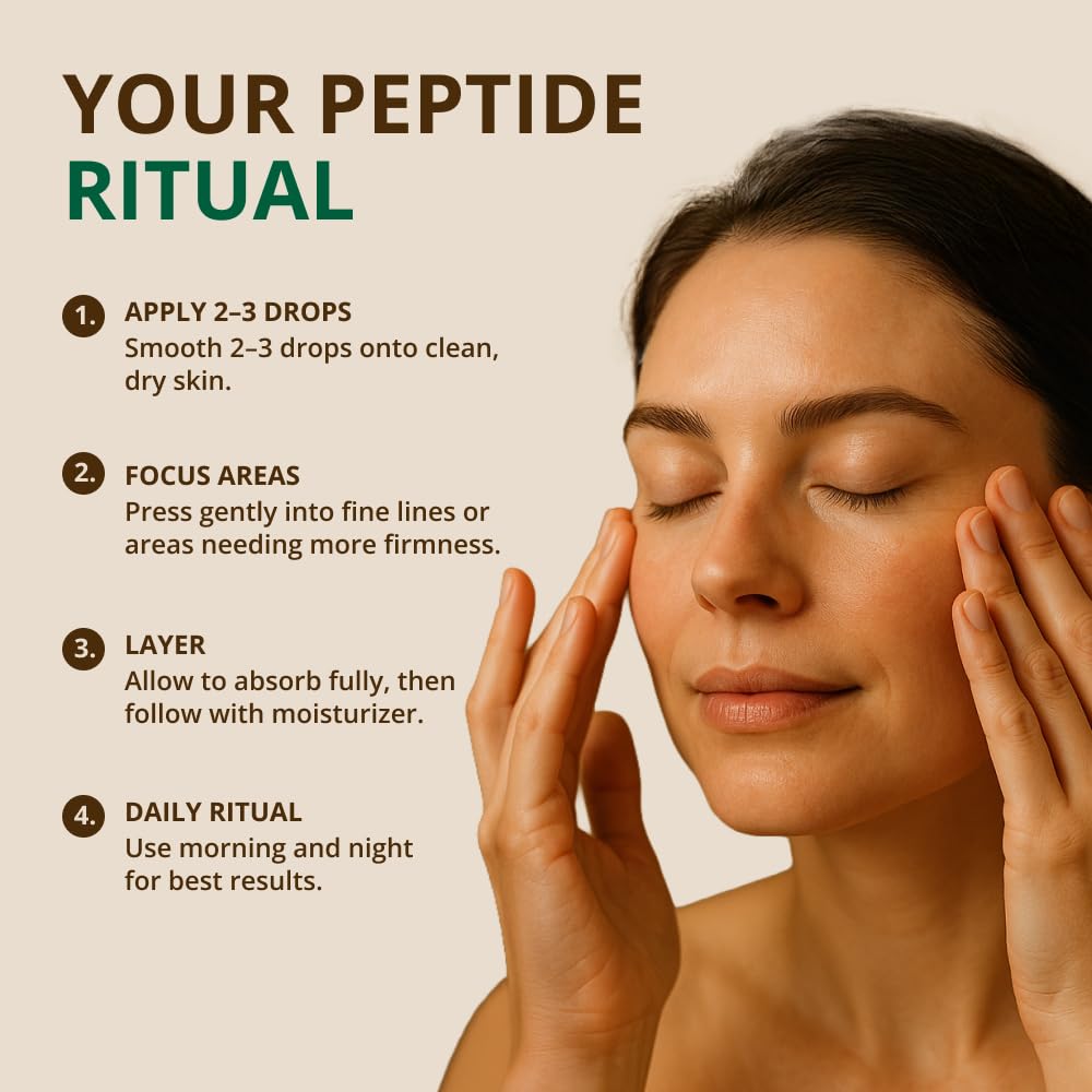Peptide Complex Serum with Matrixyl 3000 (2 oz, Double-Sized) Minimizes Look of Fine Lines & Deep Wrinkles, Crow's Feet, Crepey Skin. Lightweight Anti Aging Moisturizer for Face & Neck RejuveNaturals buy supplements Au