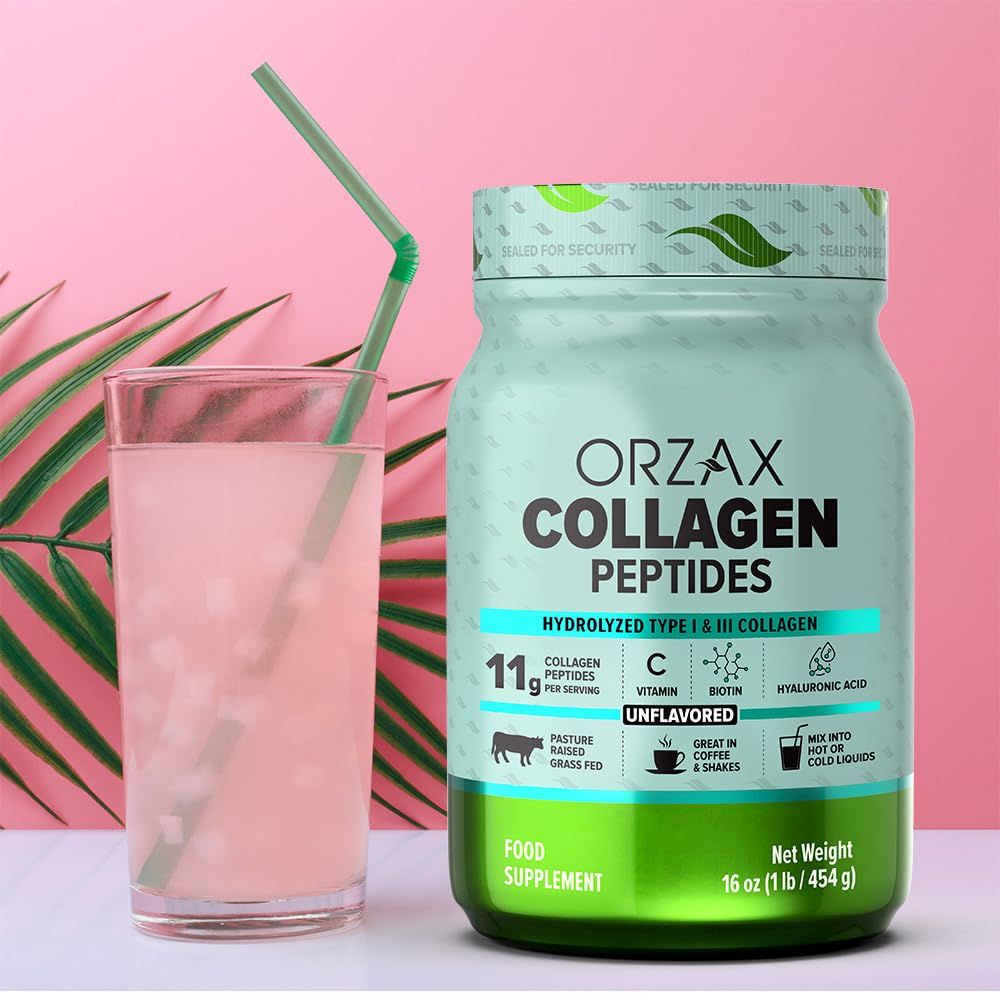 ORZAX Collagen Peptides Powder Unflavored - Hair, Skin and Nails Vitamins - Bone ORZAXBuy Supplements Australia
