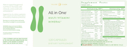 Holistic Health All in ONE Multi Vitamin and Mineral for Antioxidant Boost, Multi Minerals Supplement for Supporting Methylation