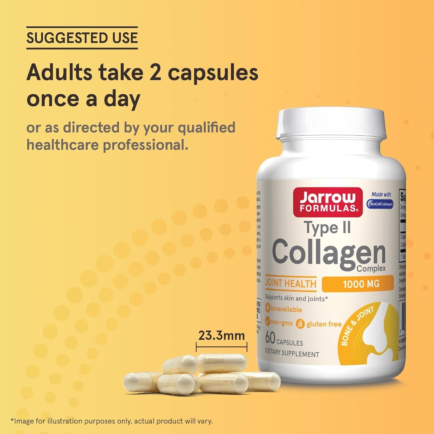 Jarrow's Type II Collagen Complex (Type 2 Collagen), 60 Capsules, Lab-Tested TudorBuy Supplements Australia