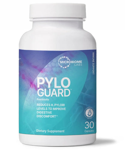Microbiome Labs PyloGuard - Patented L reuteri DSM17648 to Improve Digestive Comfort - Gut Health & Immune Support Supplement - Postbiotic (30 Capsules) Microbiome LabsBuy Supplements Australia