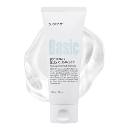 Dr.BRID C Soothing Jelly Cleanser - Amino Acid Face Wash with Peptides & Protease, Low-pH Pore Purifying & Texture Smoothing Facial Cleanser for Sensitive Skin, Fragrance-Free, 3.38 fl.oz. Dr.BRID C buy supplements Au