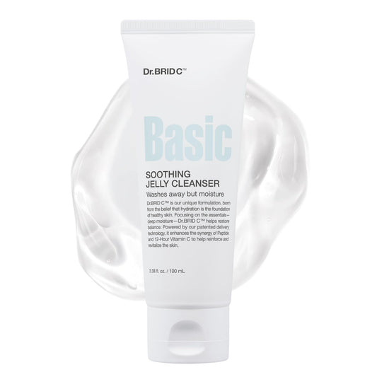 Dr.BRID C Soothing Jelly Cleanser - Amino Acid Face Wash with Peptides & Protease, Low-pH Pore Purifying & Texture Smoothing Facial Cleanser for Sensitive Skin, Fragrance-Free, 3.38 fl.oz. Dr.BRID C buy supplements Au