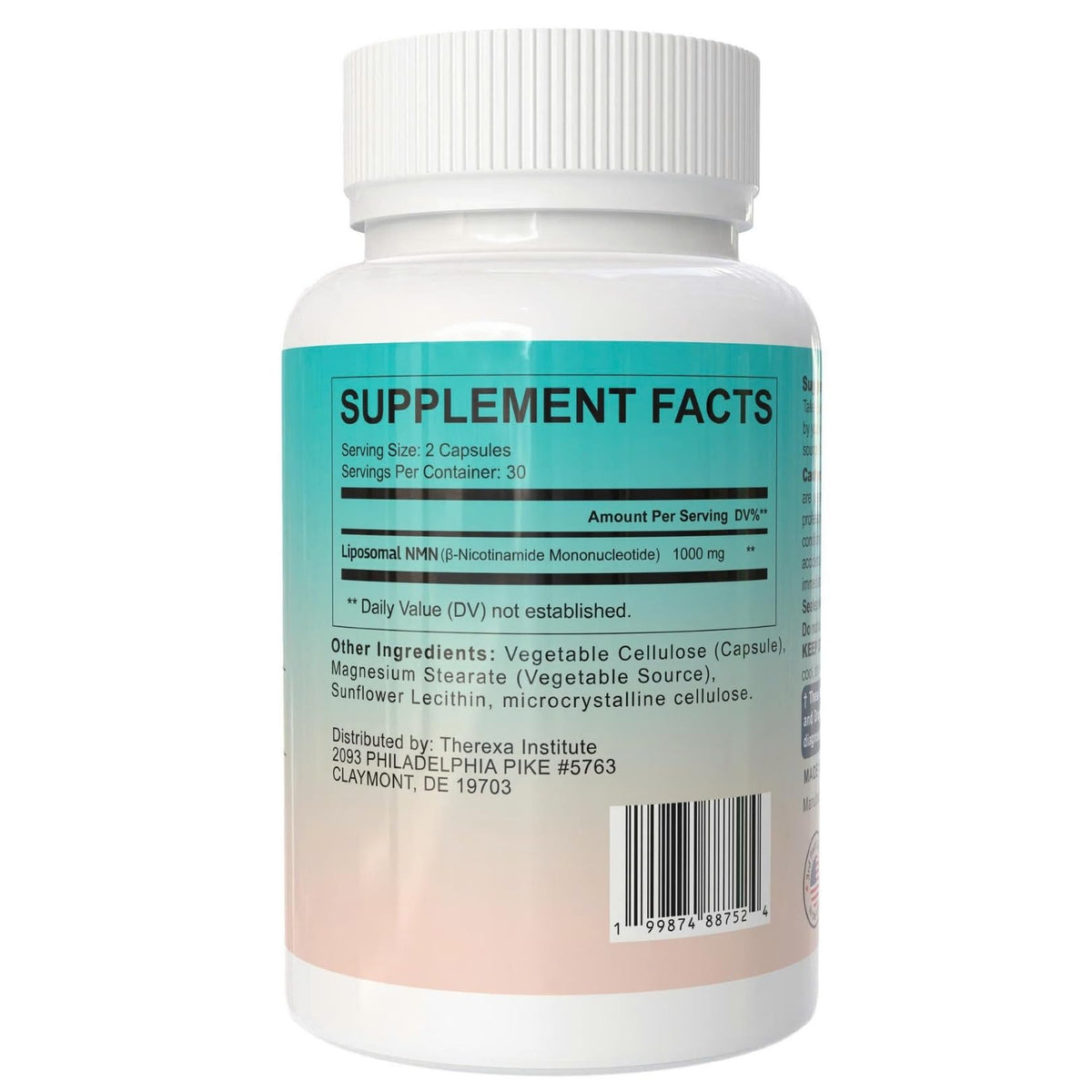 NMN Supplement 1000mg Pure - Liposomal NMN for NAD+ Supplement, Tested in USA, 60 Capsules THEREXABuy Supplements Australia