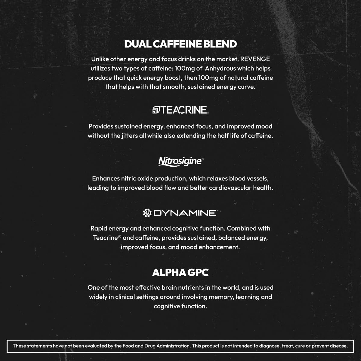 REVENGE BLK FLG Energy Drink Mix – Healthy Coffee Alternative with Natural Caffeine & Nootropics – Focus & Clean Energy Supplement – Sugar Free – 15 On-The-Go Stick Packs REVENGEBuy Supplements Australia