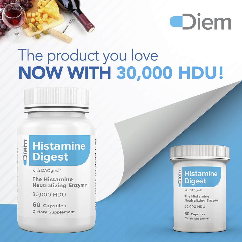 Omne Diem Histamine Digest DAO 30,000 HDU - 60 Caps - Histamine Neutralizing Omne DiemBuy Supplements Australia
