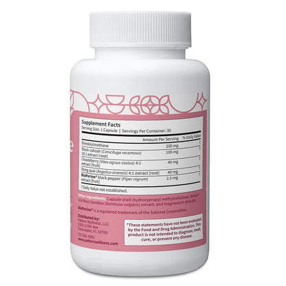 Pattern Wellness Menopause Complex – Herbal Supplement for Women’s Wellness & Hormone Health Support – with Black Cohosh, DIM & Bioperine® – 30 Vegan Capsules, 3rd Party Tested Pattern WellnessBuy Supplements Australia