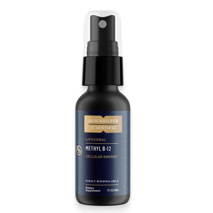 Quicksilver Scientific Methyl B12-1000mcg Vitamin B12 as Methylcobalamin - with Nano Technology for Superior Absorption - Supportive Energy Supplement (30ml / 90 Servings) Quicksilver ScientificBuy Supplements Australia
