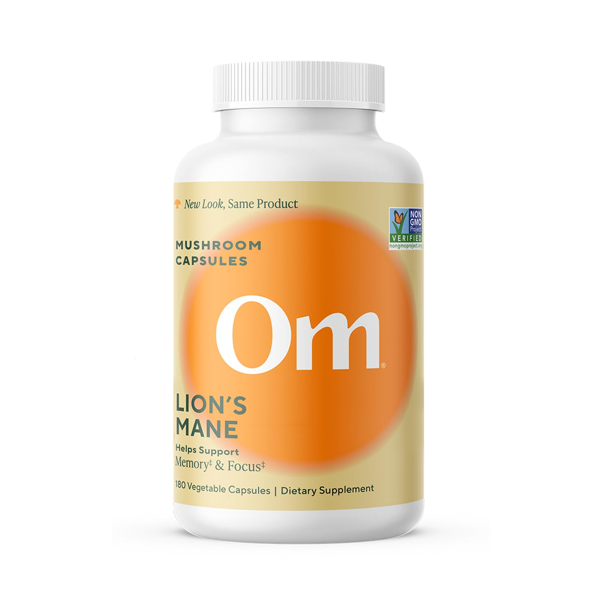 Om Lion’s Mane Mushroom Capsules - Organic Mushroom Supplement and Nootropic - Brain Supplements for Memory and Focus, 180 Count (60 Servings) OM MUSHROOM SUPERFOODBuy Supplements Australia