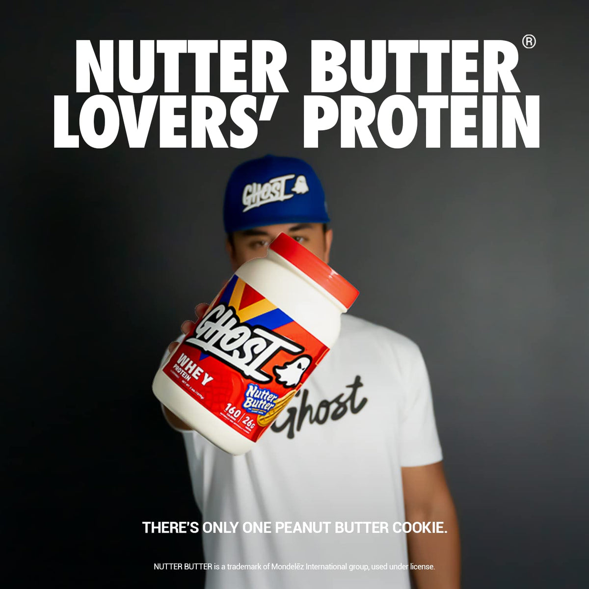 GHOST Whey Protein Powder, Nutter Butter - 2LB Tub, 26G of Protein - Peanut Butter GHOSTBuy Supplements Australia