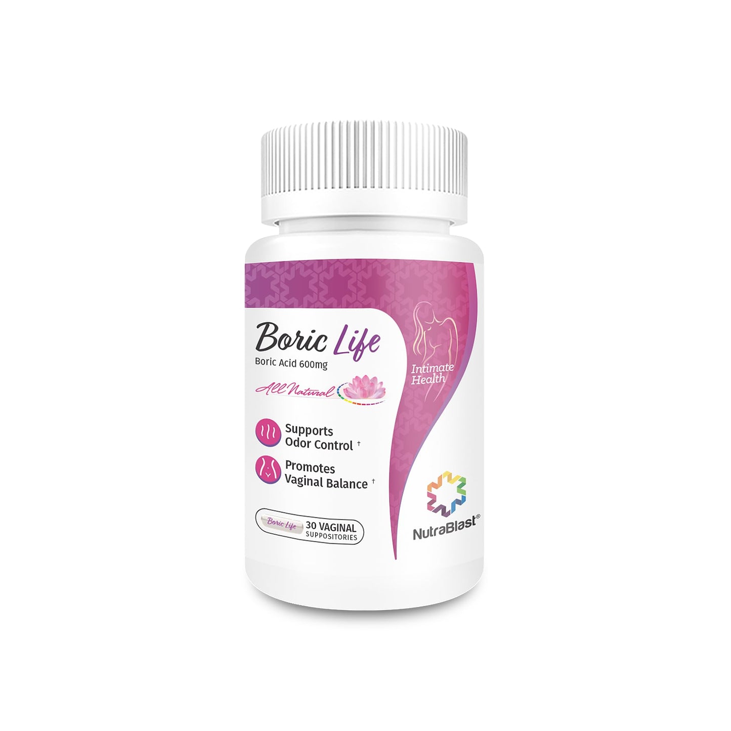NutraBlast Boric Acid Suppositories - 100% Pure Made in USA - Boric Life Intimate Health Support (30 Count) NutraBlastBuy Supplements Australia