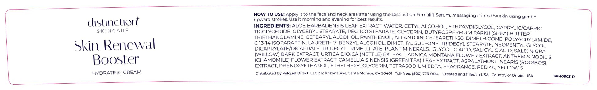 Distinction Skin Renewal Booster – Hydrating Face Moisturizer – Anti Aging Cream for Fine Lines & Wrinkles – Hydrates, Softens & Boosts Radiance – Daily Facial Cream for All Skin Types – 1 Oz Distinction buy supplements Au