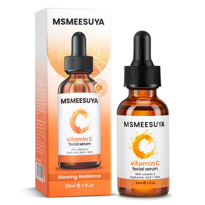 MSMEESUYA Vitamin C Serum for Face 2-Pack, Brightening Facial Serum with Hyaluronic Acid & Vitamin E, Helps Improve Dark Spots, Uneven Tone, Fine Lines & Wrinkles, 1 Fl Oz Each MSMEESUYA buy supplements Au