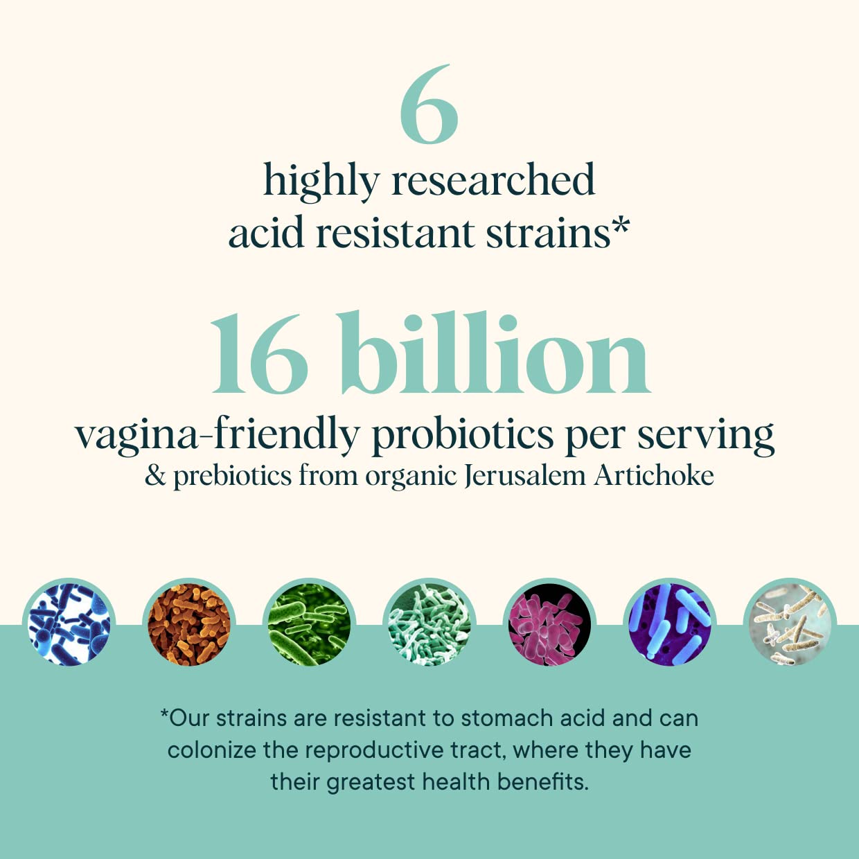 Ora Organic Probiotic for Women with L. crispatus, 6 Clinically Studied Lactobacillus Strains for Vaginal, pH & Urinary Tract Health,