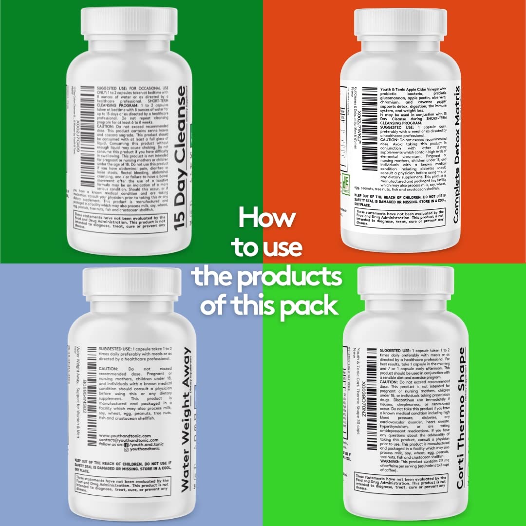 Youth & Tonic CortiThermo Shape Detox Cleanse Kick Off Weight Management - 120 Pills Youth & TonicBuy Supplements Australia