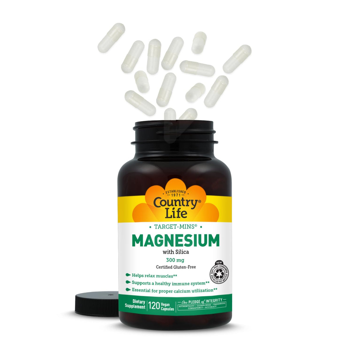 Target-Mins Magnesium with Silica 300 mg 120 Vegetarian Capsules Country LifeBuy Supplements Australia
