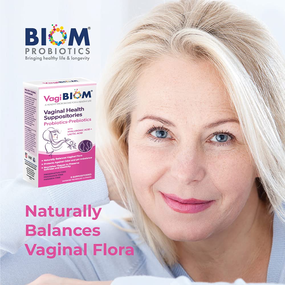 VagiBiom Lactobacillus Suppository: Microbiome Flora balance and Odor Control Regimen VagiBiomBuy Supplements Australia