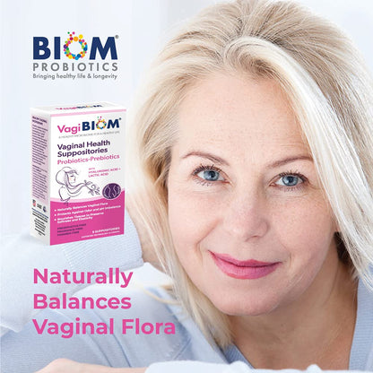 VagiBiom Lactobacillus Suppository: Microbiome Flora balance and Odor Control Regimen VagiBiomBuy Supplements Australia