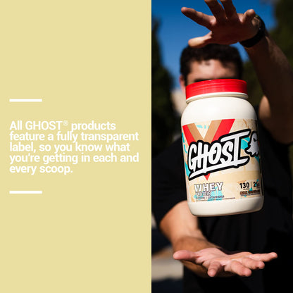 GHOST Whey Protein Powder, Milk Chocolate - 2LB Tub, 25G of Protein - Flavored Isolate GHOSTBuy Supplements Australia