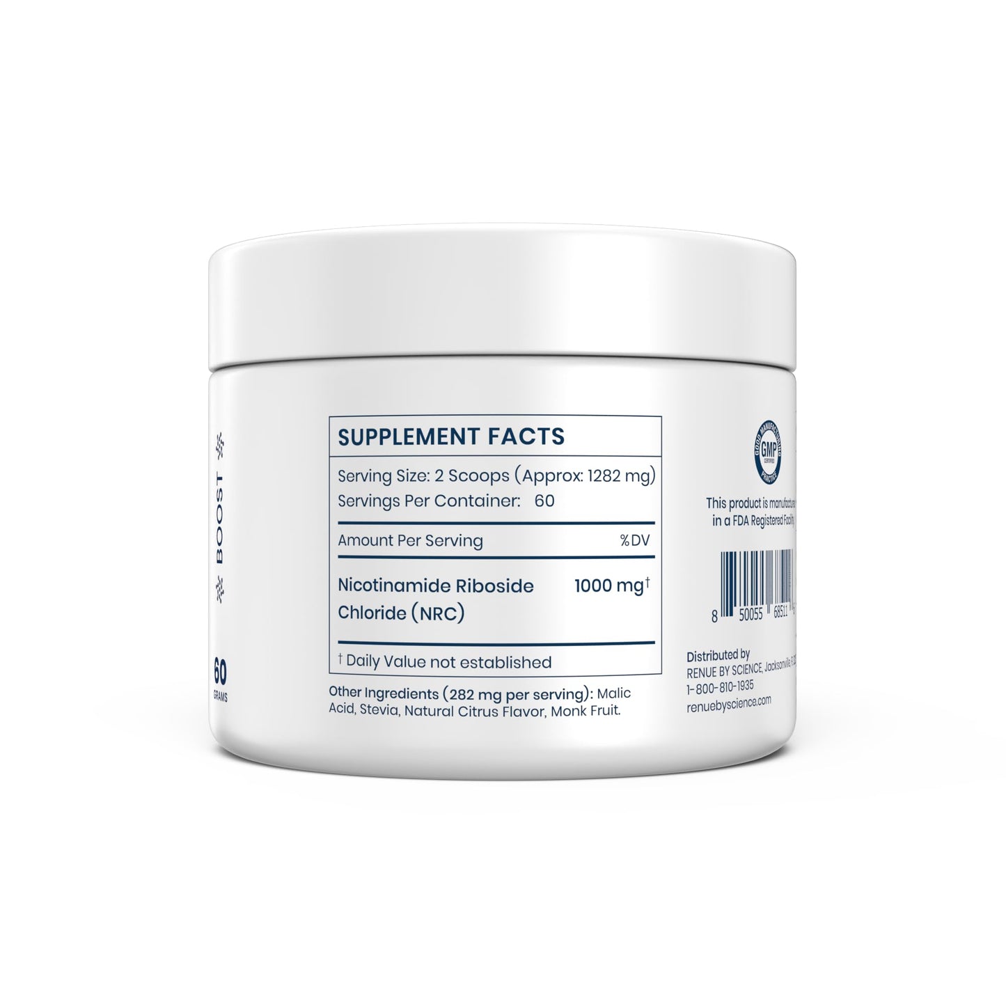 Renue By Science Nicotinamide Riboside | 1000mg Nicotinamide Powder - High Strength NR NAD Powder Sublingual Citrus Burst Flavor | Manufactured in The USA & Third-Party Tested | 60 Servings Renue By ScienceBuy Supplements Australia