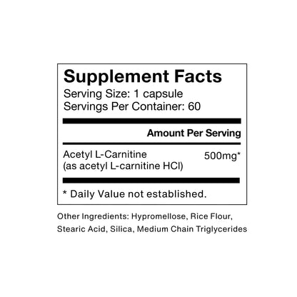 Momentous Acetyl L-Carnitine, Brain Function & Cognitive Support Supplement, Boosts Mental Clarity & Energy Production, NSF Certified for Sport, 500 mg, 60 Servings MomentousBuy Supplements Australia