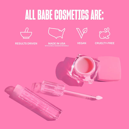 Babe Original Babe Glow Fragrance-Free Lip Sleeping Mask for Softer Lips, Hyaluronic Acid & Antioxidant Infused for Smoothe