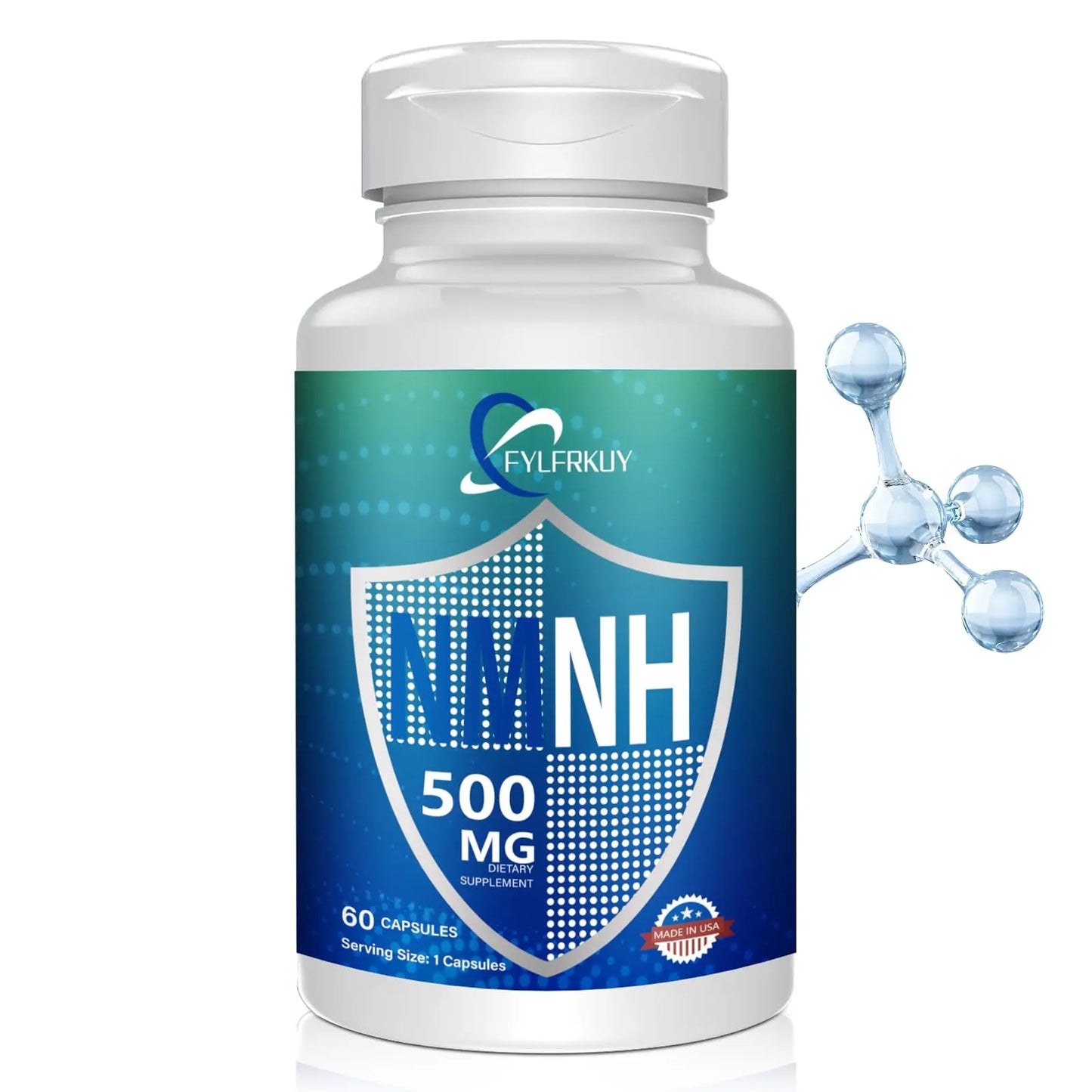 FYLFRKUY New NMNH 500mg Per Serving (Dihydronicotinamide Mononucleotide), NAD 𝐒𝐮𝐩𝐩𝐥𝐞𝐦𝐞𝐧𝐭𝐬 Pure Organic, More Effective Than NMN for Anti-Aging, Energy, Immunity, Focus - 60 Count FYLFRKUYBuy Supplements Australia