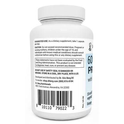Dr. Berg 60 Billion Probiotic Supplement - Probiotics for Men & Women - Pre and Probiotics Dr. Berg NutritionalsBuy Supplements Australia