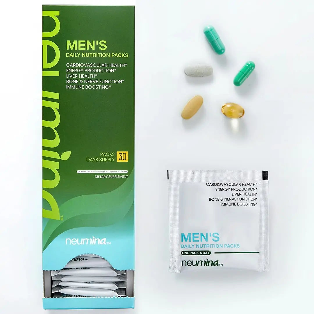 NEUMINA Multivitamin for Men, All-in-One Vitamin Packs for Liver Support, Energy Production, Bone Health, Stress Relief NEUMINA