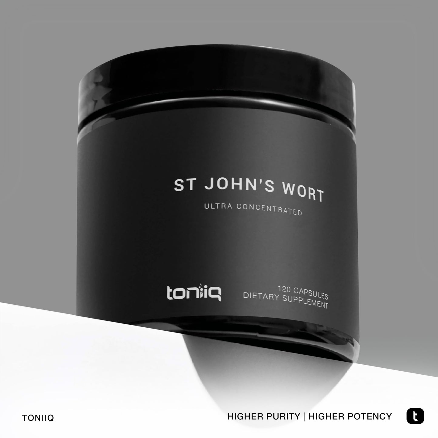 Toniiq 1,000mg Ultra High Strength St. John's Wort Capsules (Non-GMO) - 4X Concentrated Extract - 0.3% Hypericin - Highly Purified and Bioavailable - 120 Capsules Toniiq buy supplements Au