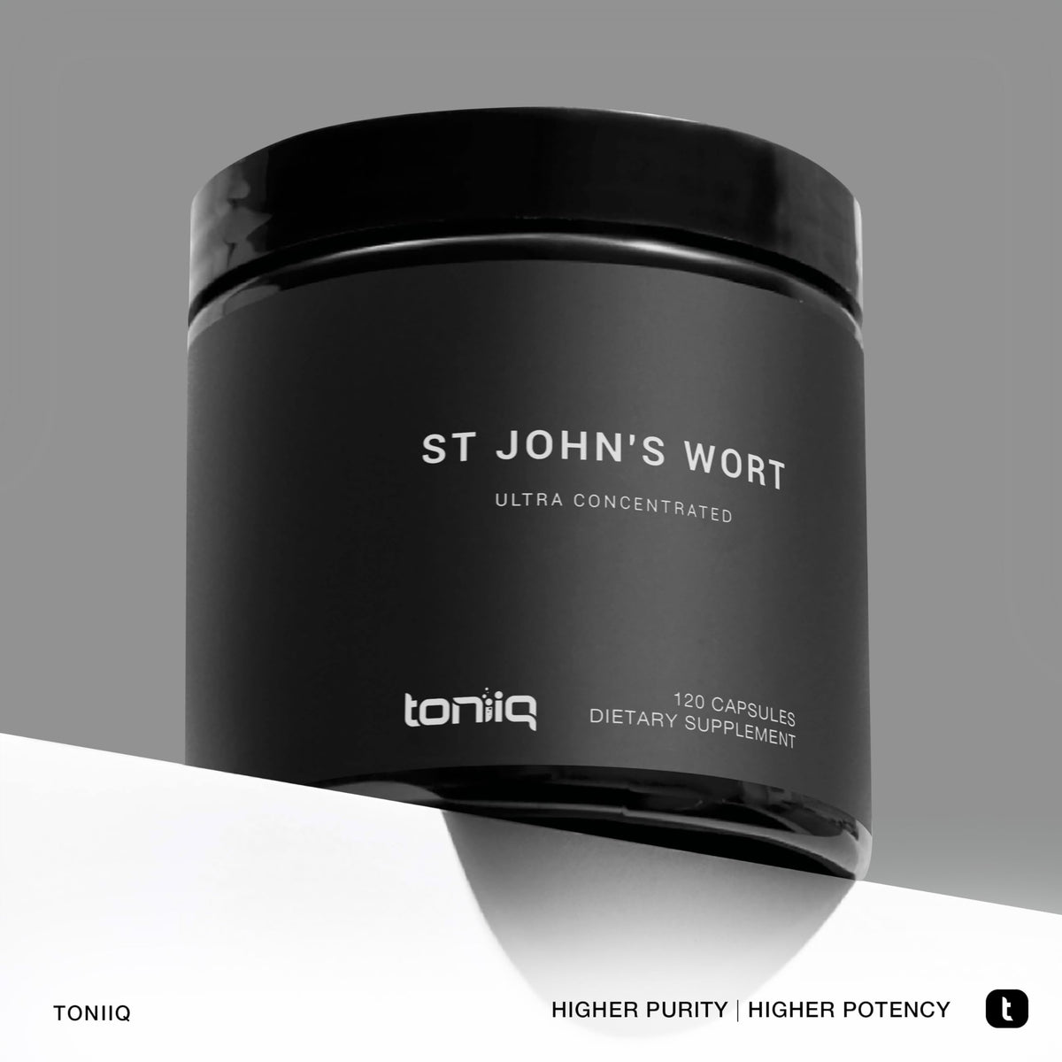 Toniiq 1,000mg Ultra High Strength St. John's Wort Capsules (Non-GMO) - 4X Concentrated Extract - 0.3% Hypericin - Highly Purified and Bioavailable - 120 Capsules Toniiq buy supplements Au