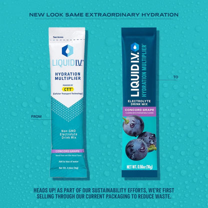 Liquid I.V.® Hydration Multiplier - Concord Grape | Electrolyte Powder Drink Mix | 3 Pack (48 Servings) Liquid I.V.Buy Supplements Australia