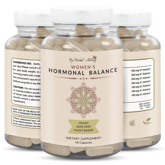 Hormone Balance for Women – Natural Female Energy & Mood Pills – Hot Flashes Menopause Relief Supplement with Vitex Chasteberry, Dong Quai, Maca Root Powder, Ginseng – 90 Veggie Capsules Herbal-avRayBuy Supplements Australia