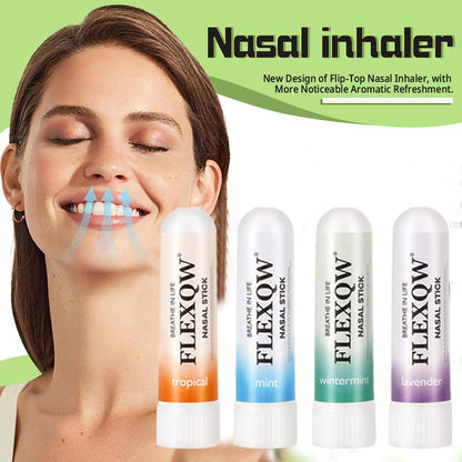 FLEXQW Peppermint Cooling Nasal Inhaler Stick, Refreshing & Soothing Nasal Care, Portable Energy Boost Stick for Congestion Relief, Focus & Freshness, Travel Size FLEXQWBuy Supplements Australia