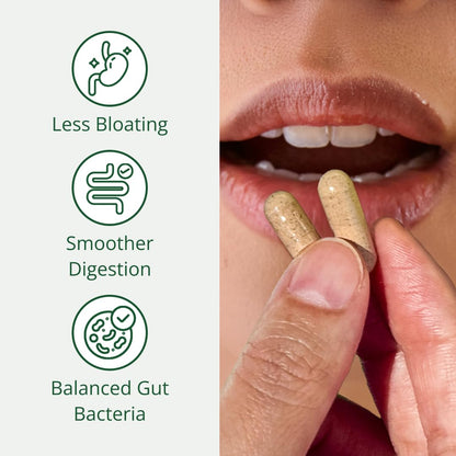 Semaine Super Powered Prebiotic + Probiotic for Women, Effective 3-in-1 Multi-Action Formula to Nourish Gut Health, Soothe IBS, Support Bloat Relief