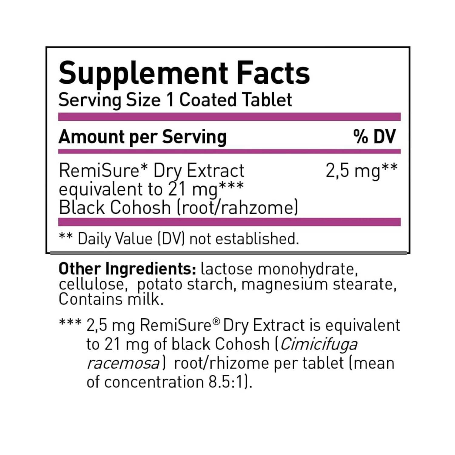 Remifemin Menopause Symptoms Relief - Clinically Proven Ingredients - Menopause Supplements - Black Cohosh - Estrogen-Free - Made in Germany - 60 Tablets RemifeminBuy Supplements Australia