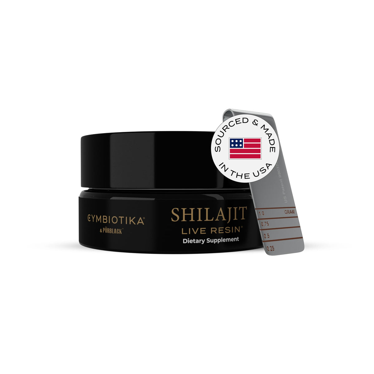 CYMBIOTIKA Pure Himalayan Shilajit Resin 500mg - 84+ Trace Minerals, High Potency with Elemental Gold & Fulvic Acid - for Energy, Focus, Immune & Digestive Support - Authentic Shilajit Resin CYMBIOTIKABuy Supplements Australia