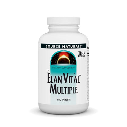 Source Naturals Elan Vital Multiple - Supports Brain, Heart, Liver, Immune, Energy Boost - 180 Tablets Source NaturalsBuy Supplements Australia