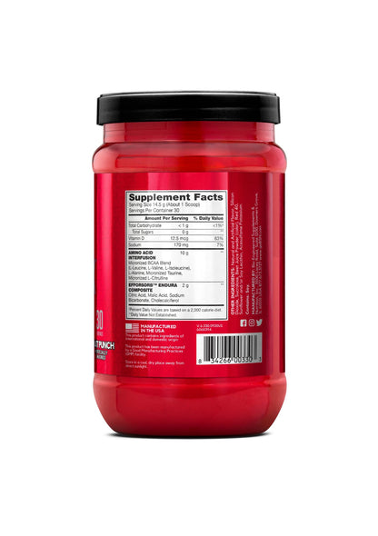 BSN Amino X Muscle Recovery & Endurance Powder with BCAAs, Intra Workout Support, 10 Grams of Amino Acids, Keto Friendly, Caffeine Free, Flavor: Fruit Punch, 30 servings (Packaging May Vary) BSNBuy Supplements Australia