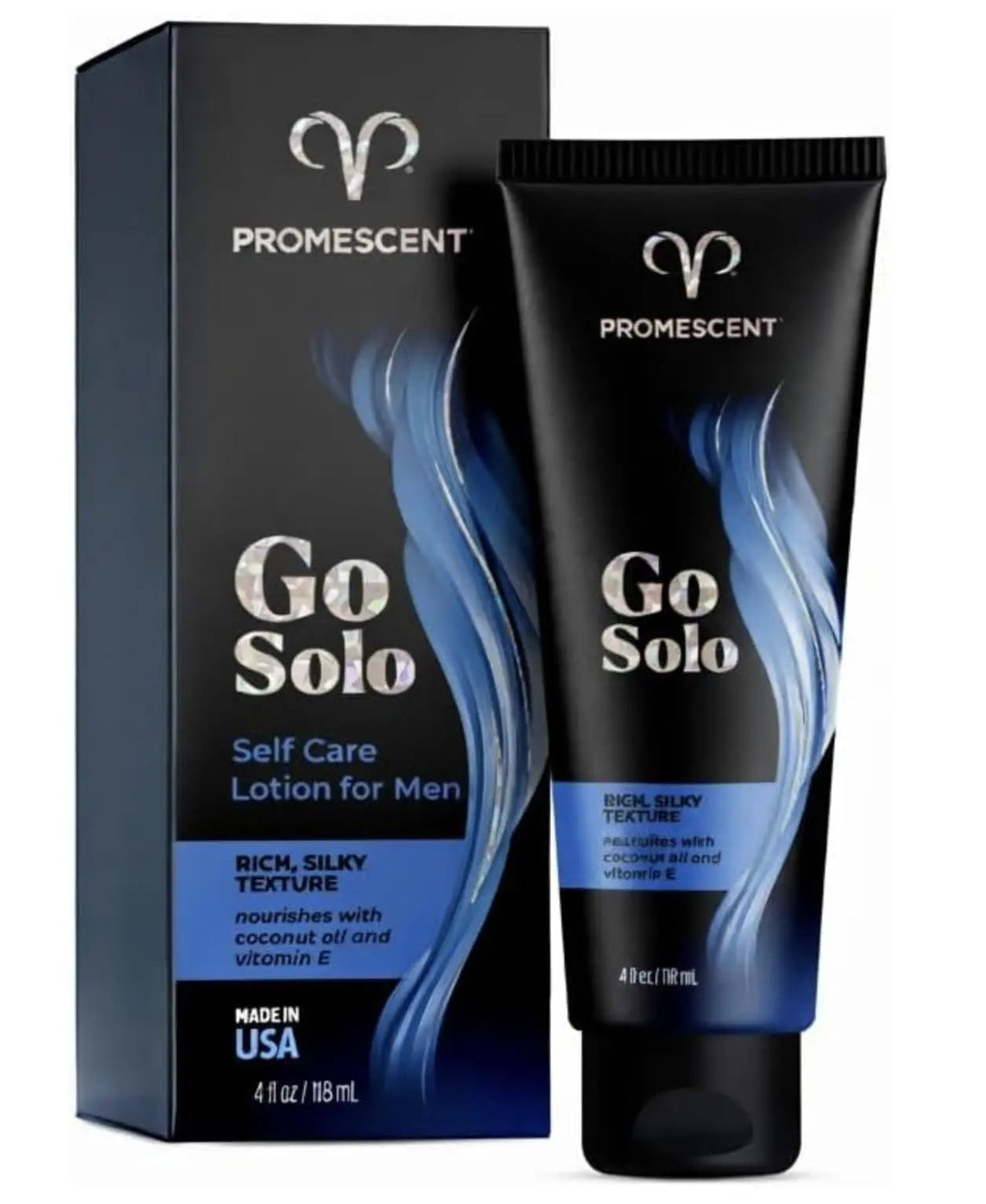 Promescent Go Solo Lotion for Men, Natural Unscented Moisturizing Ingredients with Coconut Oil and Sweet Almond Oil, Creamy Natural Texture, Fast-Absorbing, Made in the USA, 4 fl oz Promescent buy supplements Au