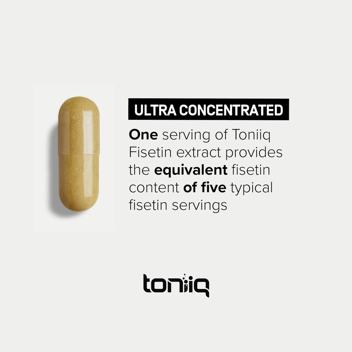 Toniiq Ultra High Purity Fisetin 500mg - 98%+ Higly Purified & Bioavailable Fisetin Supplement with MCT Oil for Absorption - Third-Party Tested Senolytic Supplements for Aging Support - 60 Capsules Toniiq buy supplements Au
