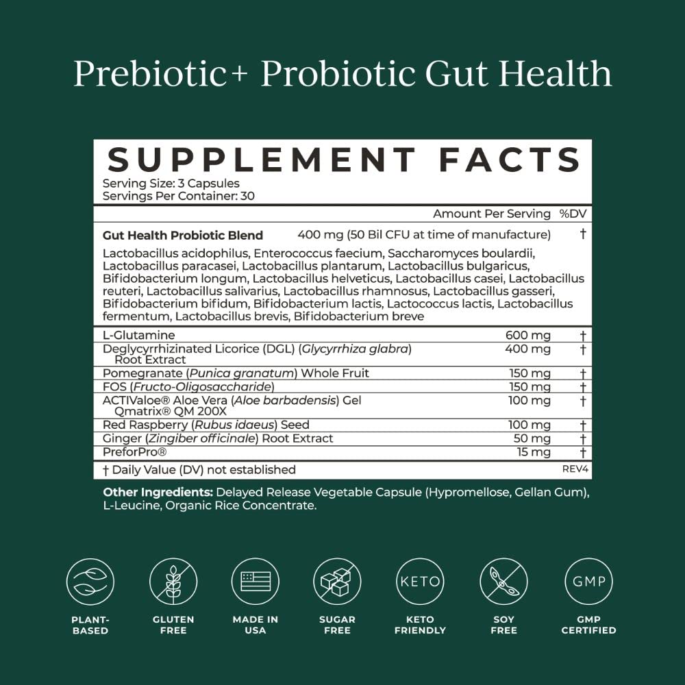 CYMBIOTIKA Probiotic + Prebiotic, 60 Billion CFU - 19 Strains, Gut Health Supplement for Women & Men, Immune Support, Digestive Health, & Gut Balance, 90 Capsules, 1 Month Supply, Made in USA CYMBIOTIKABuy Supplements Australia