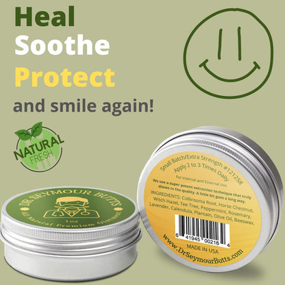 Dr. Seymour Butts All-Natural Hemorrhoid Care Cream – with 10 Botanicals Including Witch Hazel, Calendula & Horse Chestnut – Soothing Relief for Burning, Itching & Irritation. Dr. Seymour ButtsBuy Supplements Australia