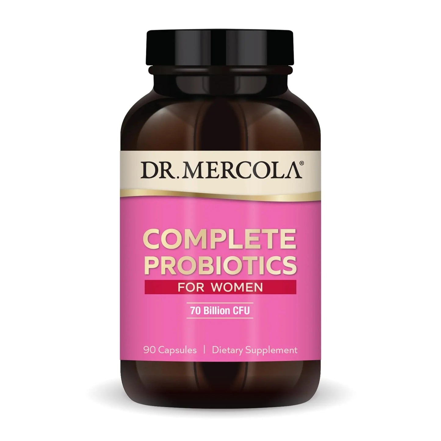 Dr. Mercola Complete Probiotics for Women - Supports Gut, Vaginal & Immune Health - Contains Lactobacillus Strains - Non-GMO, Gluten-Free & Soy-Free - 90 Capsules (90 Servings) Dr. MercolaBuy Supplements Australia