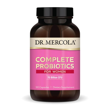 Dr. Mercola Complete Probiotics for Women - Supports Gut, Vaginal & Immune Health - Contains Lactobacillus Strains - Non-GMO, Gluten-Free & Soy-Free - 90 Capsules (90 Servings) Dr. MercolaBuy Supplements Australia
