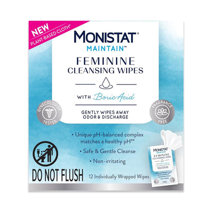 Monistat Boric Acid Feminine Cleanser, (2 Wash & 2 Cloth) Variety Pack MonistatBuy Supplements Australia
